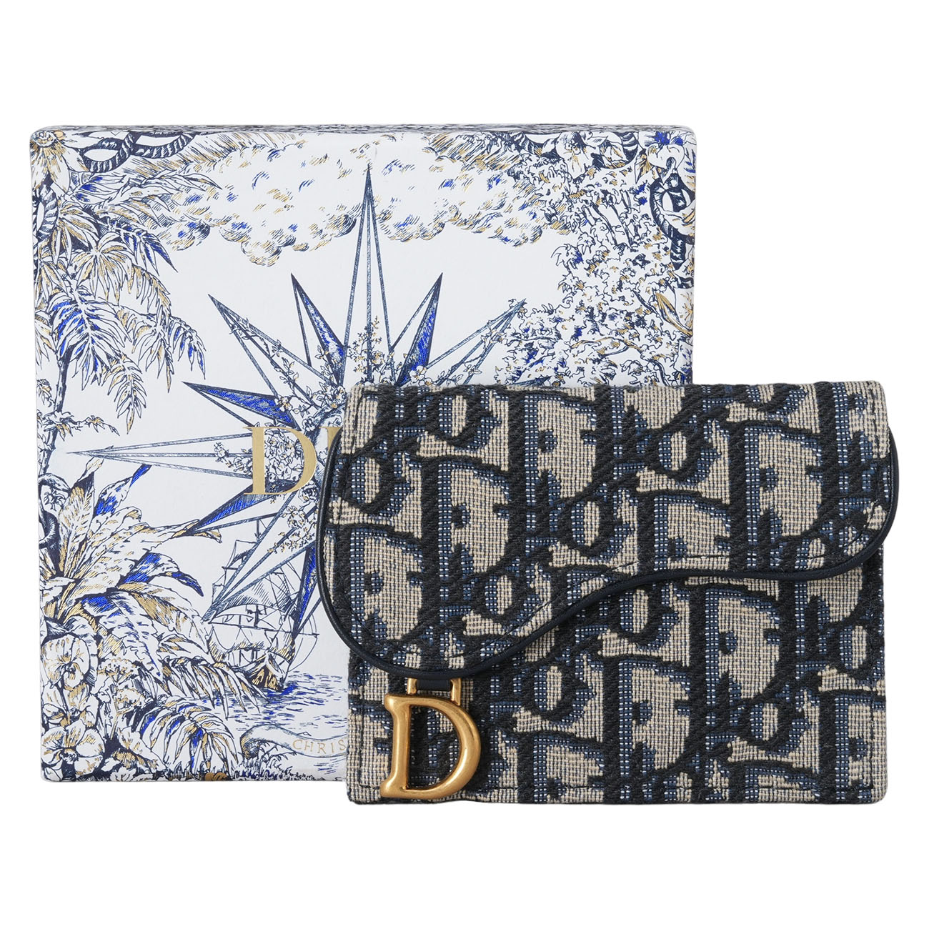 CHRISTIAN DIOR(NEW)디올 오블리크 새들 카드홀더